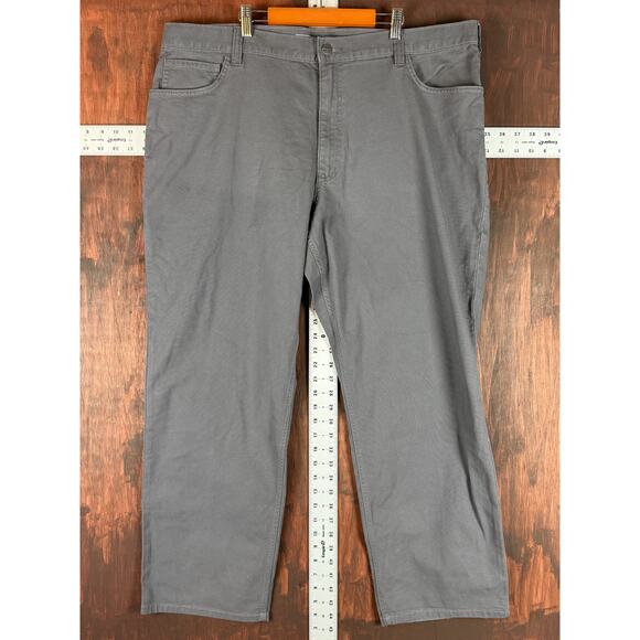 Carhartt‎ Rugged Flex Relaxed Fit Canvas 5 Pocket Work Pants Stretch Gray 42x30 - Picture 7 of 10